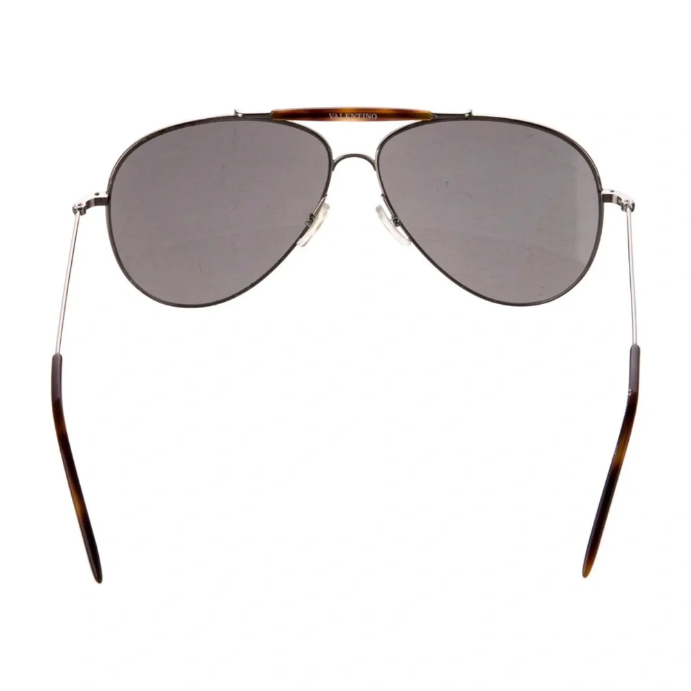 Valentino Silver Aviator Sunglasses - Picture 5 of 16